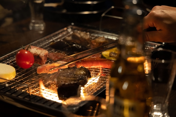 【夕食はBBQ！一泊夕食付プラン】お手軽にBBQ♪とおわ育ちの四万十牛BBQセット